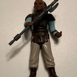 Star Wars Return Of The JEDI “WEEQUAY” From 1983 with FORCE PIKE Weapon=ORIGINAL 