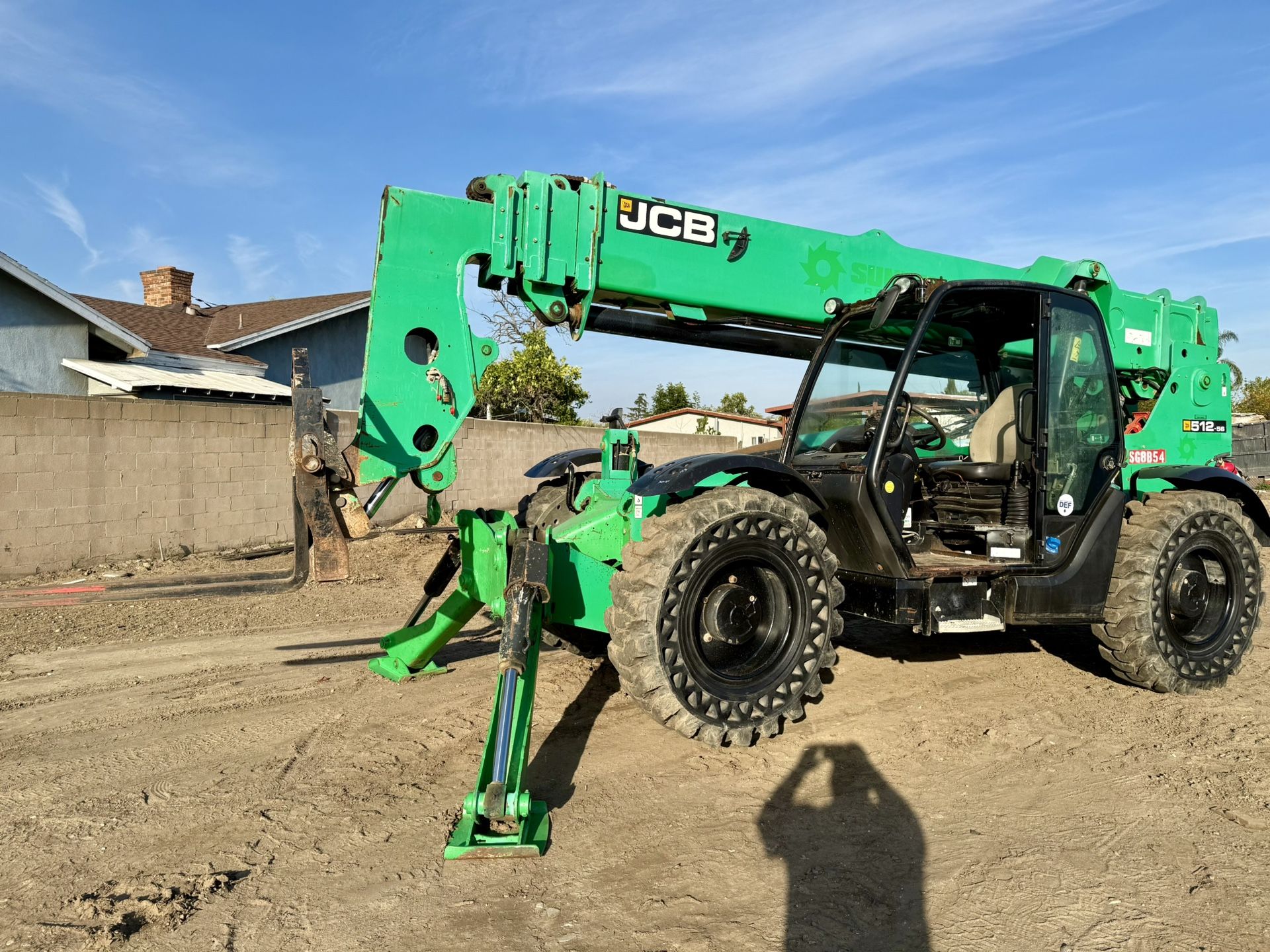 2017 JCB 512-56 ROUGH TERRAIN REACH FORKLIFT