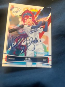 Hololive Irys Dodger signed card