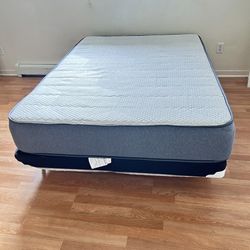 Mattress, Box Spring And Frame All New