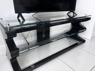 GECKO Modern Glass TV Stand – 3 Tier