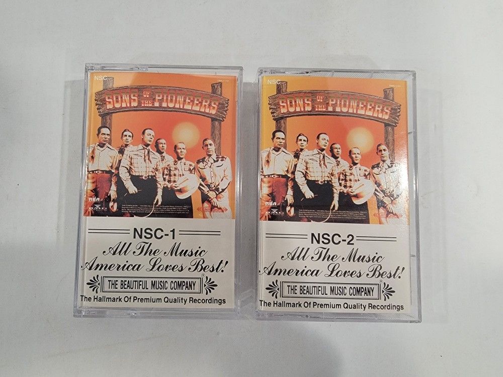 Set of 2 Son's Of The Pioneers Cassette Tapes ~ Country Music