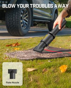 Fanttik BF10 Pro Cordless Leaf Blower, 80000RPM Cordless Blower, Type-C Fast Charging, Lightweight Electric Leaf Blower with 3 Gears Adjustable, Blowe