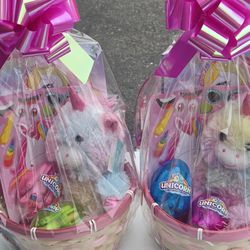 Unicorn Easter baskets