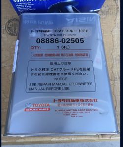 Toyota CVT FLUID FE 4L transmisión fluid I Also Do Smog And Repair Ask At 323