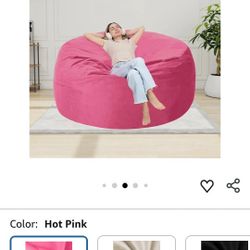 Pink Bean Bag 