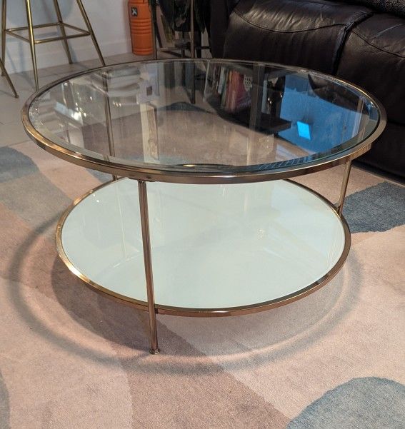Glass Round Coffee Table