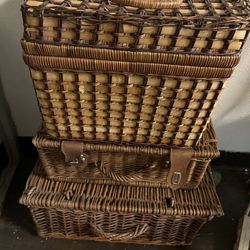 3 Wicker Baskets