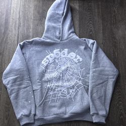 Grey Sp5der Hoodie Dm Before Buying 