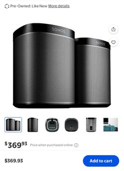 Sonos speakers w stands