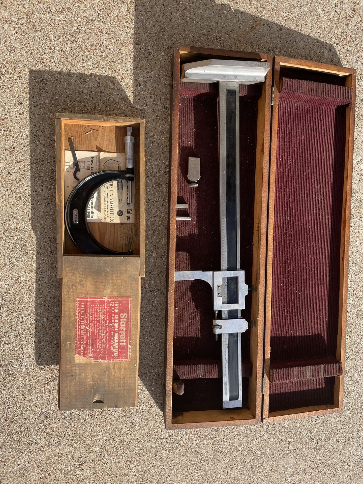 Starrett 454 Height Gauge And Micrometer