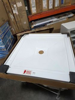 BESTGO GSB-3434-C Acrylic Shower Base 34x34