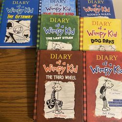 Seven Diary Of A Wimpy Kid Books -$5.00 Each Or 7/ $30.00