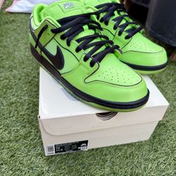 Nike SB Dunk Low - Powerpuff Girls Buttercup Green