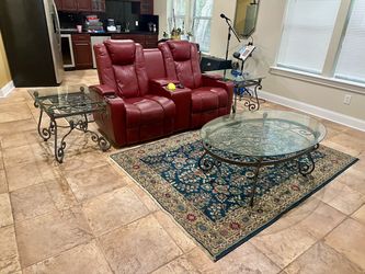 Beautiful metal side tables and coffee table
