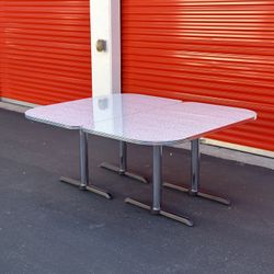 FREE DELIVERY -Vintage Retro Diner Restaurant Style Dinning Tables  -White-Retail $1.6k