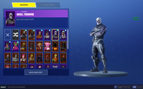 fortnite account with ghoul trooper and more - fortnite account cheap xbox