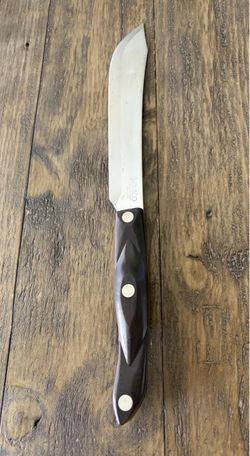 Cutco 1722 Butcher Knife - Brown Handle