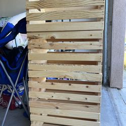 Unfinished solid wood Crates (4 Total)