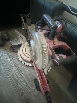 Compound Miter Saw Red and White