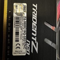 G.SKILL DDR 4: F4-3600C16Q-32GTZNC