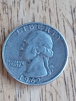 1962 US Quarter 90 percent Silver