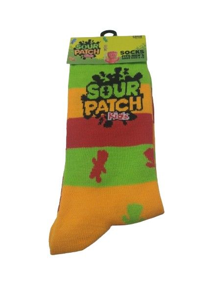 'Sour Patch Kids' Novelty Crew Socks - Size 6 - 12 *NEW*