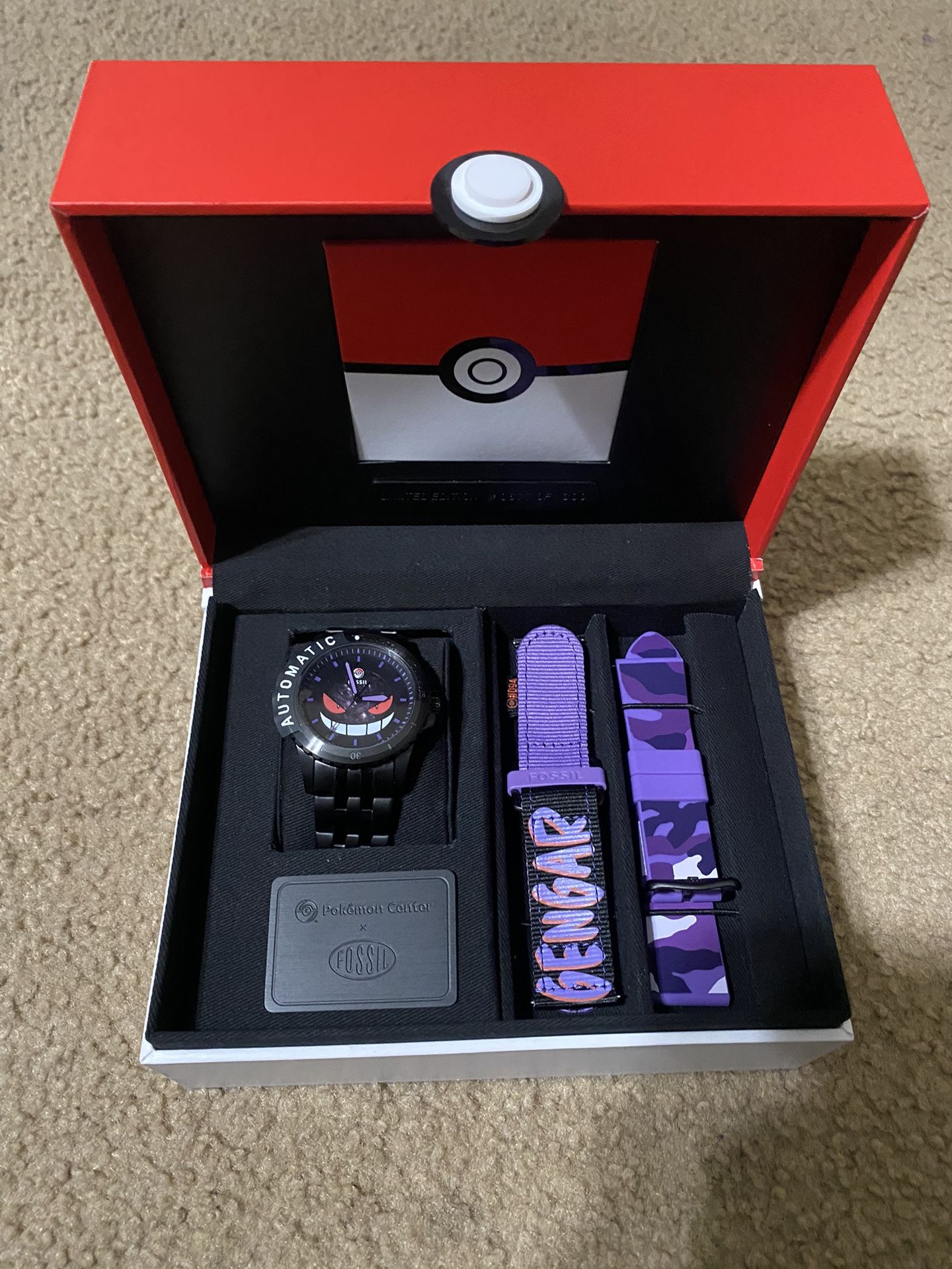 Pokemon Center x Fossil Watch Gengar Limited edition Men’s Watch