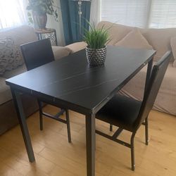Table Set ( 1 table, 2 chairs) 