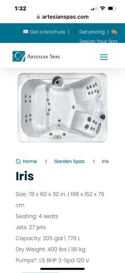 IRIS HOT TUB EXCELLENT CONDITION