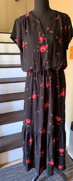 Gap Maxi Dress Black Size Medium