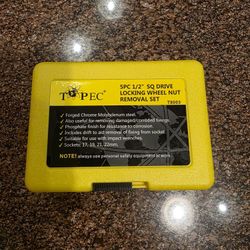 Brand new 6 piece 1/2" square drive stripped bolt/nut extractor