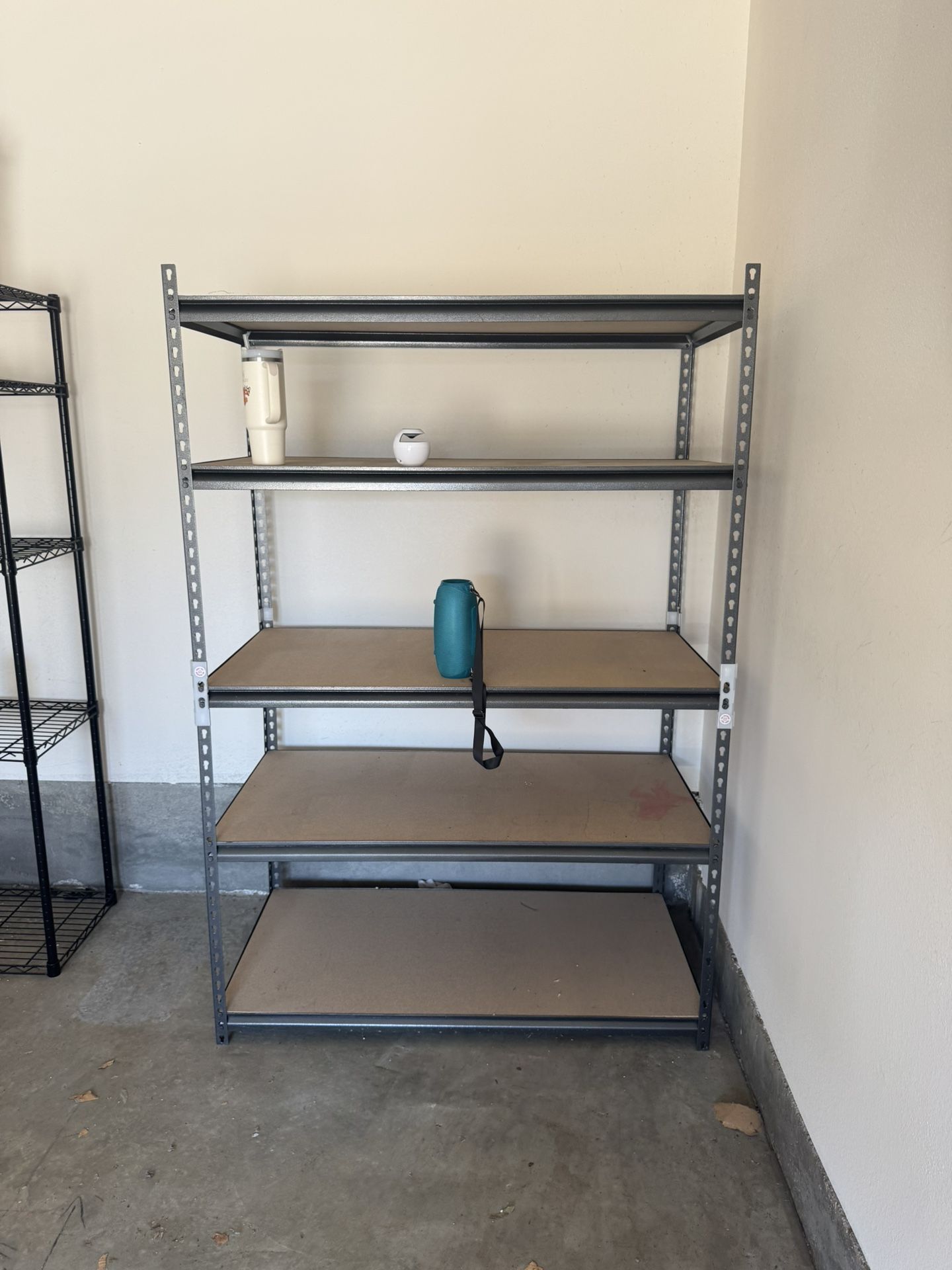 Black Shelves Garage