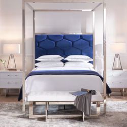 KING BED FRAME & MATTRESS