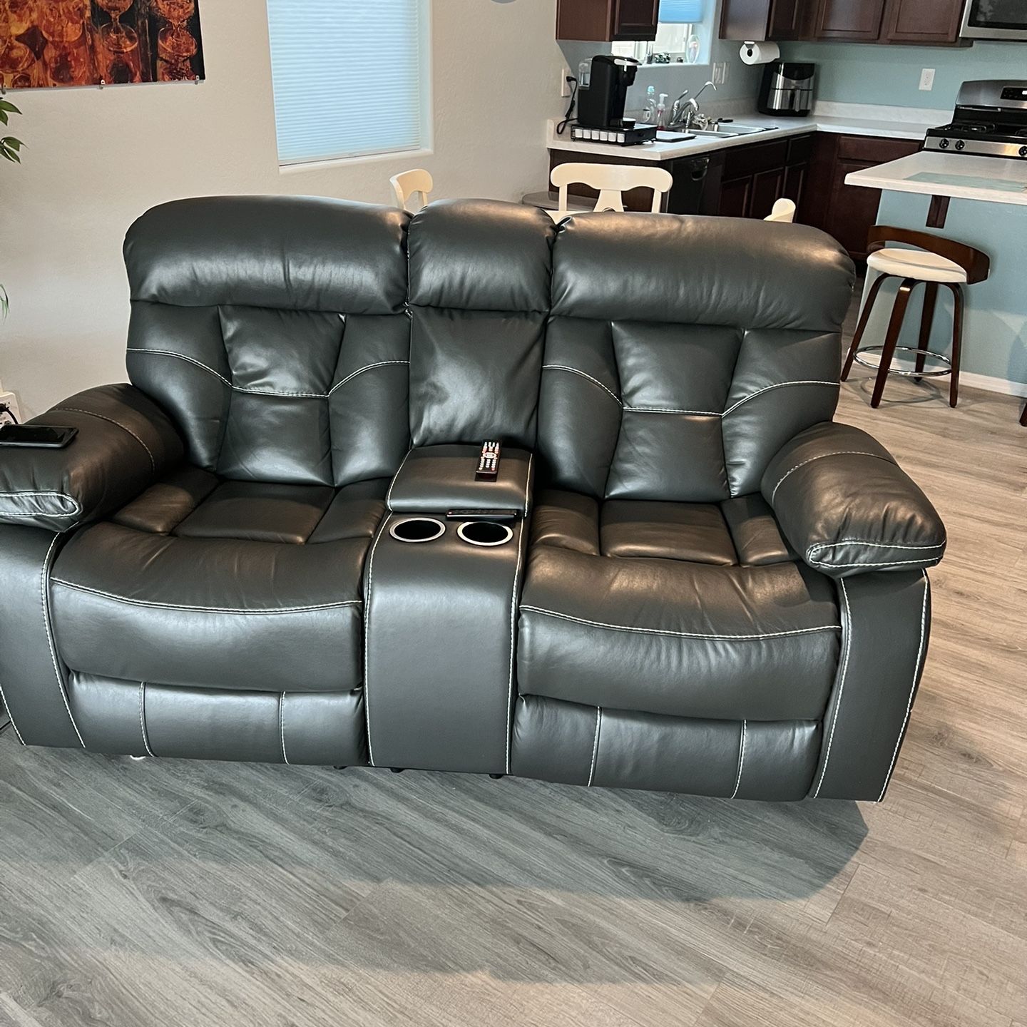 3-piece Soft Leather Couch Set