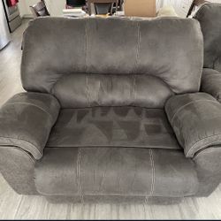 Grey Sofa Recliner Chair