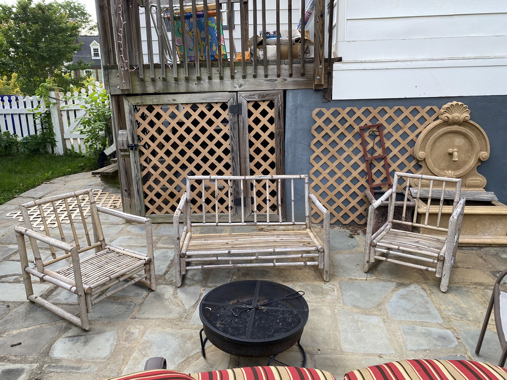 Bamboo Outdoor Furniture Set 