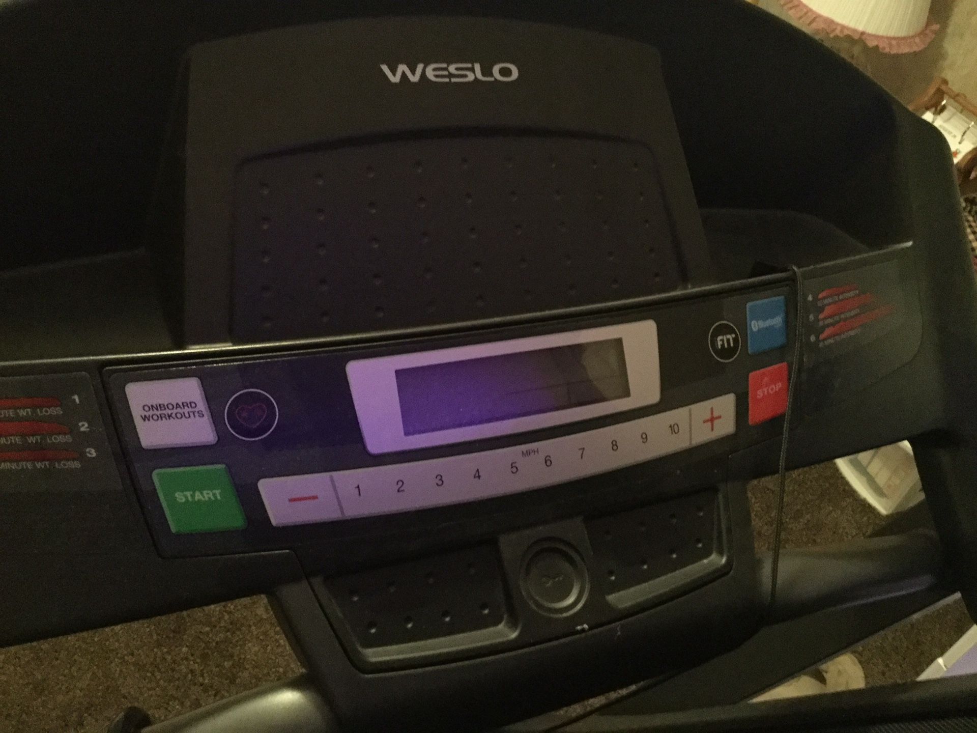 Weslo fold up treadmill