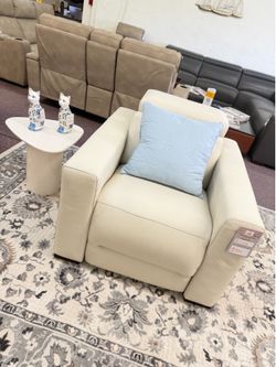 Nevio - leather power recliner and headrest