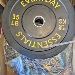 New Pair  35 bumper weights