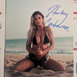 Harley Cameron signed 8x10 photo WWE AEW