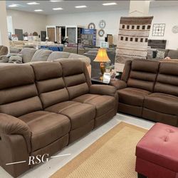Reclining Sofa, Loveseat Color Options By Ashley Furniture Velota 🌟No Needed Credit Check 💛 $39 Down Payment with Financing