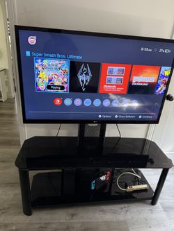 LG TV with TV stand