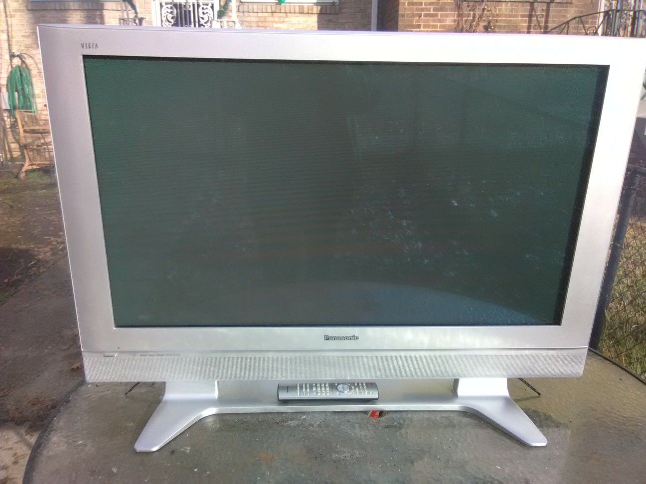 Panasonic 42 inch TV with remote control and HDMI port