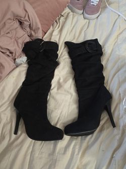 Black Suide Boits SIZE 7