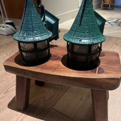 ANTIQUE VINTAGE WITCHES HAT GOTHIC TUDOR PORCH LIGHT FIXTUR... See more