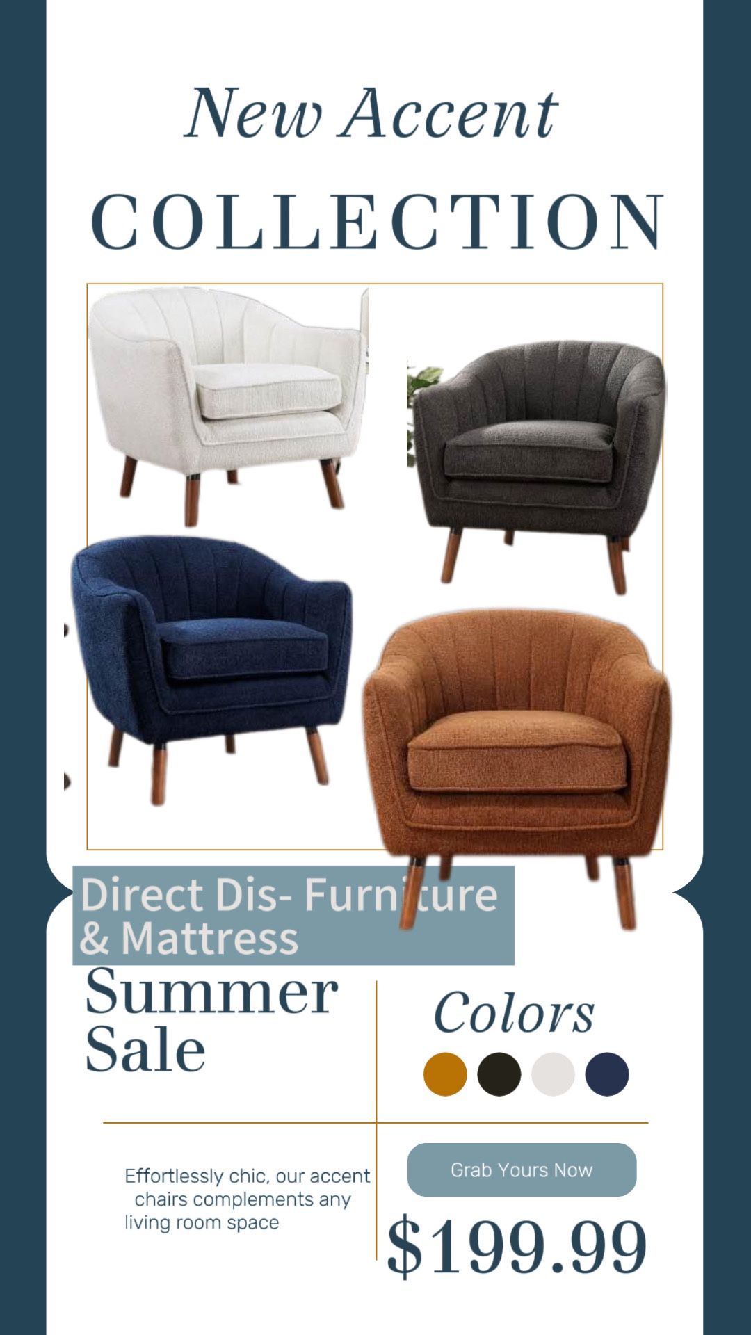 Accent Chairs (new ) Multi Colors 