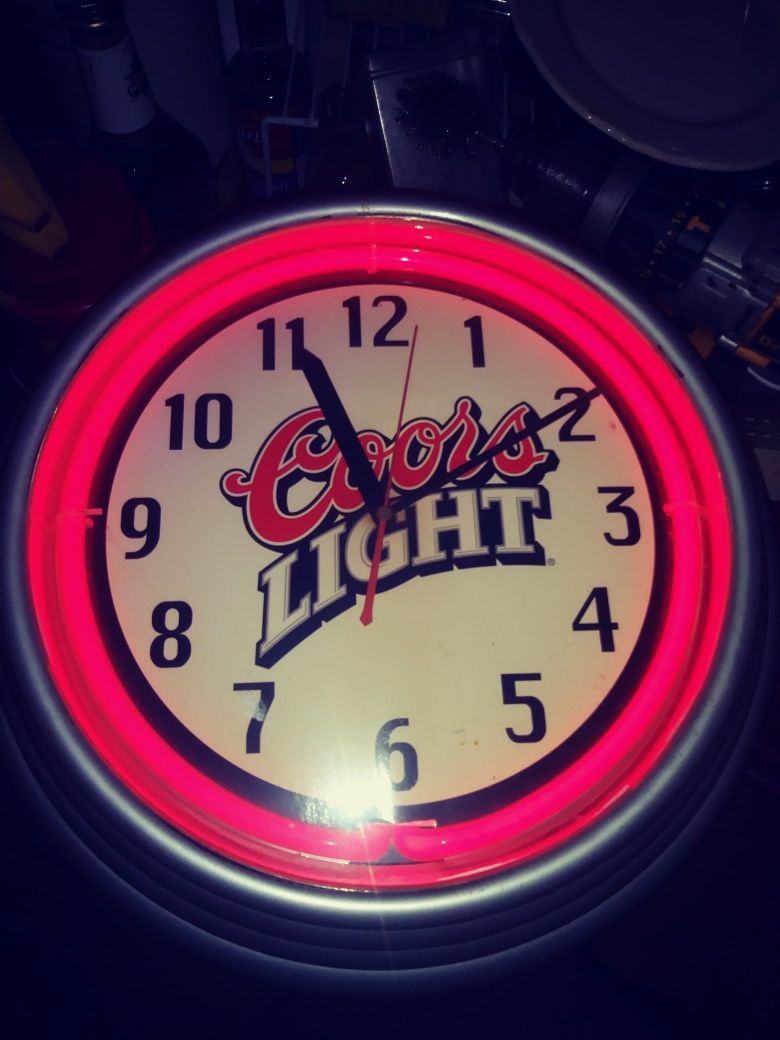 Coor's Light Clock