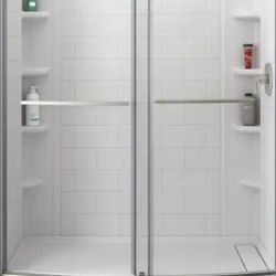 48 Inch Sliding Shower Doors American Standard Walls Included 