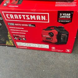 CRAFTSMAN 2200 Watts Inverter Generator-NEW